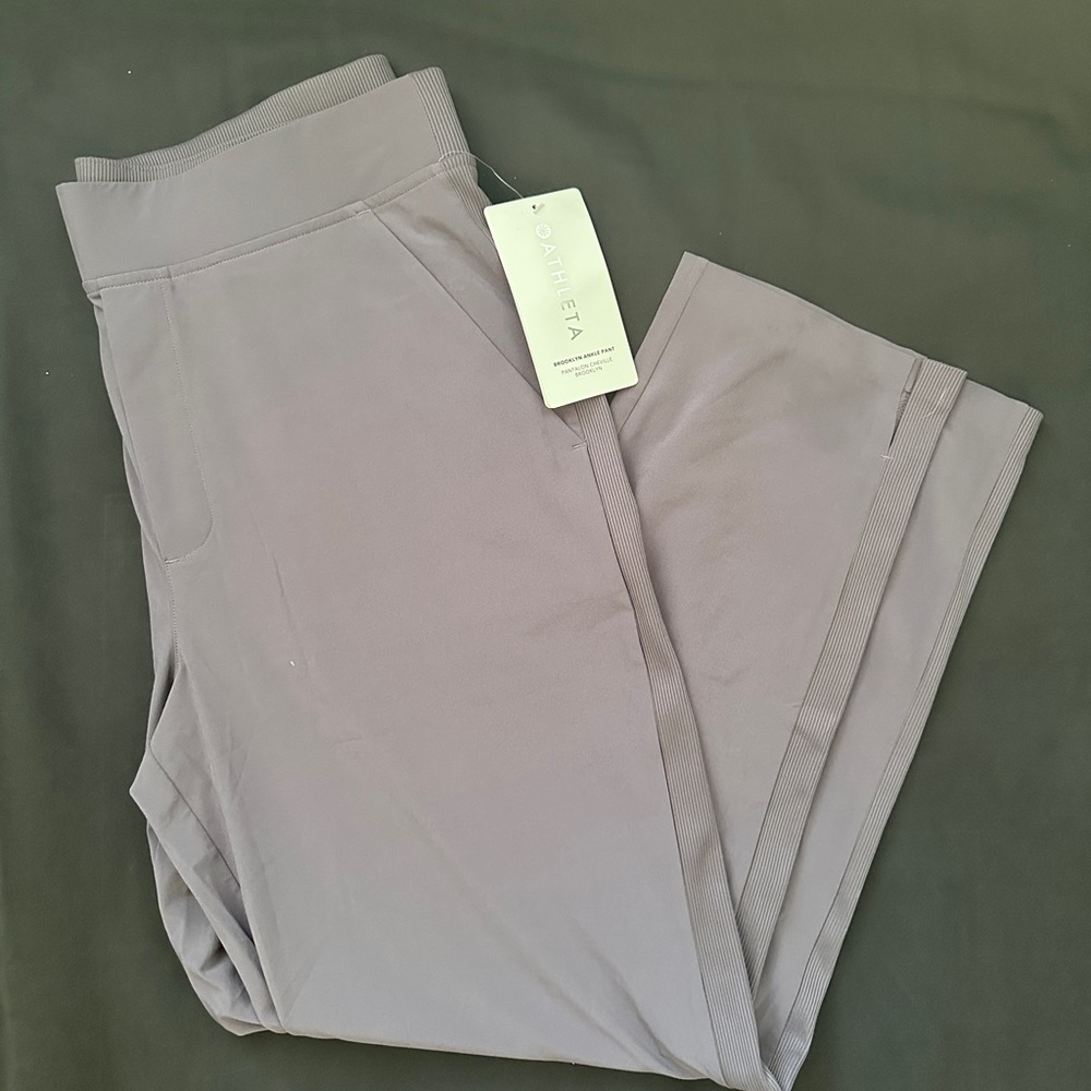 NWT Athleta Brooklyn ankle pant mauve 10